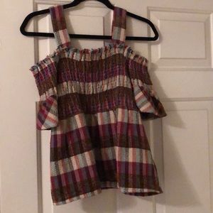 Smocked off the shoulder top!!!